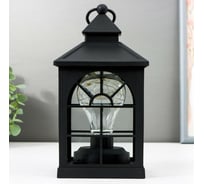 Ночник "Фонарь 2" RISALUX LED от батареек 3хААА черный 10,5х10,5х20 см 5383690