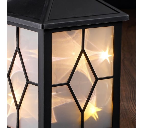 Ночник RISALUX 48125 LED батарейки 3хААА черный 10х10х24 см 4738453