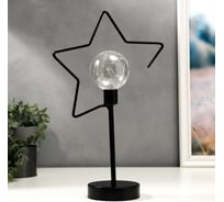 Ночник настольный "Звезда" RISALUX LED от батареек 3хААА черный 11х22х38 см 5414047