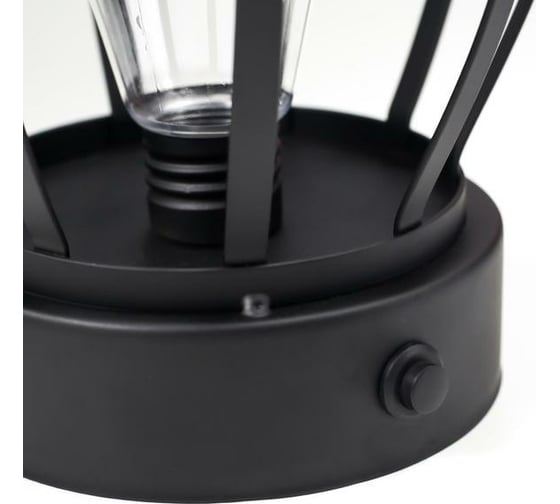 Ночник лофт RISALUX 16461/1 LED от батареек 3хАА черный 14х14х25,5 см 5486692