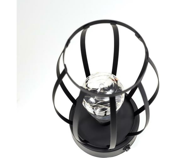Ночник лофт RISALUX 16461/1 LED от батареек 3хАА черный 14х14х25,5 см 5486692