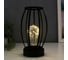 Ночник лофт RISALUX 16461/1 LED от батареек 3хАА черный 14х14х25,5 см 5486692 5