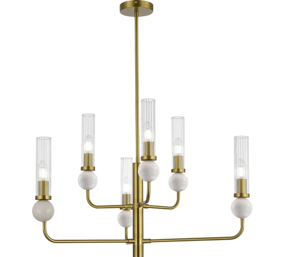 Светильник подвесной ST LUCE латунь/прозрачный E14 6*40W SL1244.303.06 1