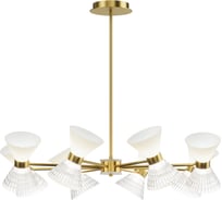 Светильник подвесной ST LUCE латунь/прозрачный, белый, латунь G9 LED 16*5W SL2004.303.16