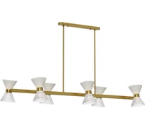 Светильник подвесной ST LUCE латунь/прозрачный, белый, латунь G9 LED 12*5W SL2004.313.12