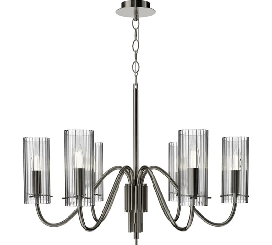 Светильник подвесной ST LUCE никиль/прозрачный E14 6*40W SL2005.103.06 1