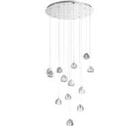 Светильник подвесной ST LUCE хром/прозрачный с пузырьками воздуха LED 13*3W 3000K SL6017.101.13