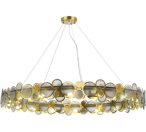 Светильник подвесной ST LUCE латунь/дымчатый G9 LED 16*5W 4000K SL6133.313.16 1