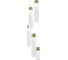 Светильник подвесной ST-Luce Латунь/Прозрачный LED 5х12W 4000K ST luce SL6236.303.05 3