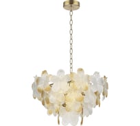 Светильник подвесной ST LUCE золотистый/прозрачный, янтарный E14 6*60W SL6240.203.06