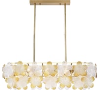 Светильник подвесной ST LUCE золотистый/прозрачный, янтарный E14 8*60W SL6240.203.08