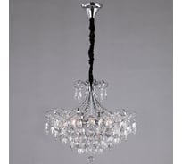 Подвесной светильник Eurosvet 10080 6 хром/прозрачный хрусталь Strotskis 00000081824