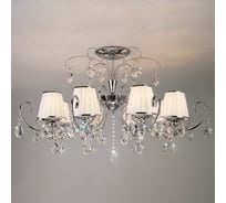 Потолочный светильник Eurosvet 10021 8 хром/прозрачный хрусталь Strotskis 00000076683