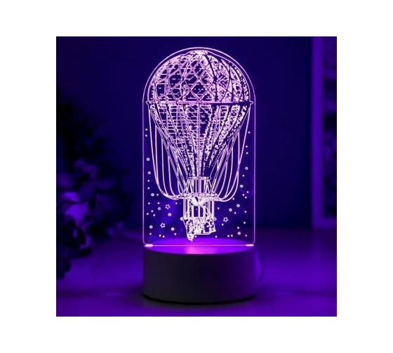 Светильник "Воздушный шар" RISALUX LED RGB от сети 9,5х9,5х21 см 5074777