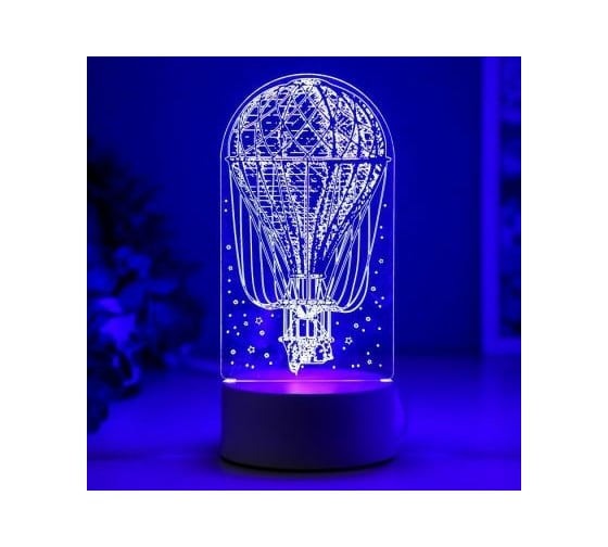 Светильник "Воздушный шар" RISALUX LED RGB от сети 9,5х9,5х21 см 5074777