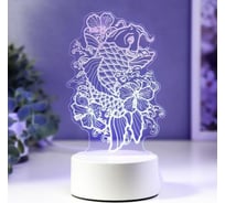 Светильник "Золотая рыбка" RISALUX LED RGB от сети 9,5х11х19 см 5074806