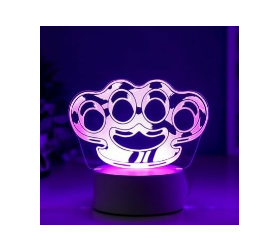 Светильник "Кастет" RISALUX LED RGB от сети 9,5х15х14 см 5074800