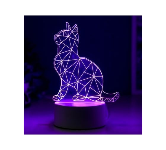 Светильник "Кот сидя" RISALUX LED RGB от сети 4814584