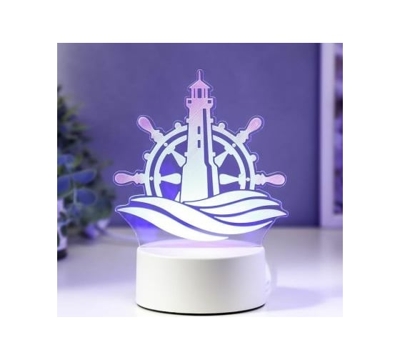 Светильник "Море" RISALUX LED RGB от сети 9,5х13х17 см 5074814 1