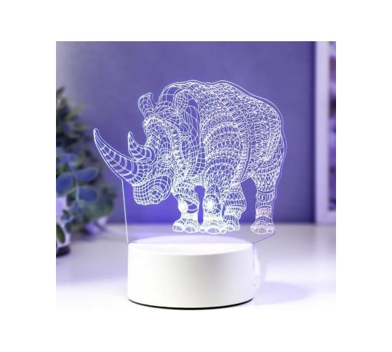 Светильник "Носорог" RISALUX LED RGB от сети 4814569