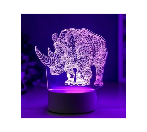 Светильник "Носорог" RISALUX LED RGB от сети 4814569