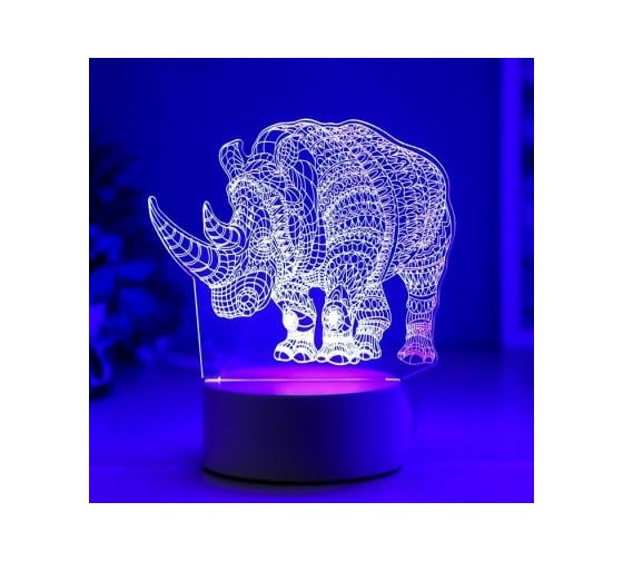 Светильник "Носорог" RISALUX LED RGB от сети 4814569