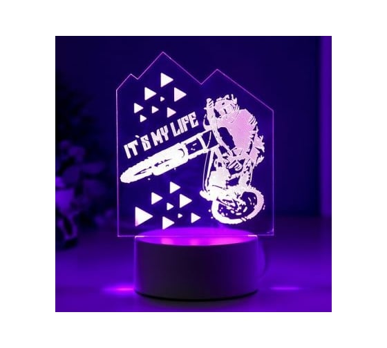 Светильник "Мото" RISALUX LED RGB от сети 9,5х12х18,5 см 5074802