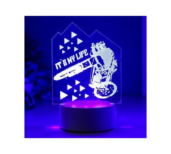 Светильник "Мото" RISALUX LED RGB от сети 9,5х12х18,5 см 5074802