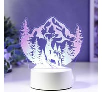 Светильник "Олень" RISALUX LED RGB от сети 9,5х14,5х16 см 5074816