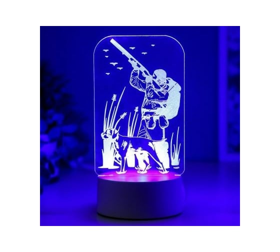 Светильник "Охотник" RISALUX LED RGB от сети 9,5х10х19,5 см 5074789