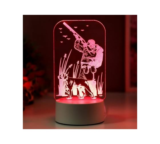 Светильник "Охотник" RISALUX LED RGB от сети 9,5х10х19,5 см 5074789