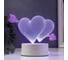 Светильник "Сердца" RISALUX LED RGB от сети 9,5х18х15 см 4297013 6