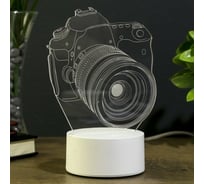 Светильник "Фотоаппарат" RISALUX LED RGB от сети 9,5х12х17см 3852935