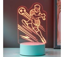Светильник "Футболист" RISALUX LED RGB от сети 9,5х11х20,5 см 5074798