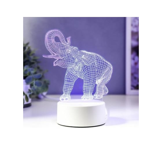 Светильник "Слон" RISALUX LED RGB от сети 4814593