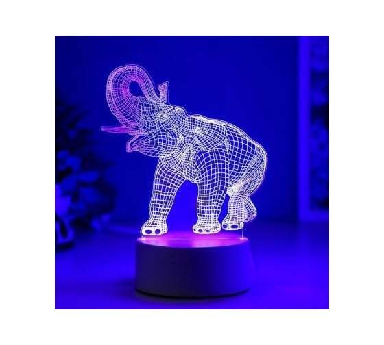 Светильник "Слон" RISALUX LED RGB от сети 4814593