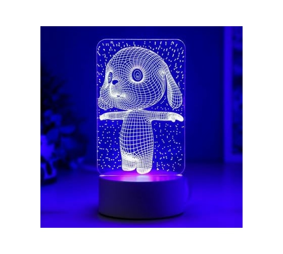Светильник "Щенок" RISALUX LED RGB от сети 4814591