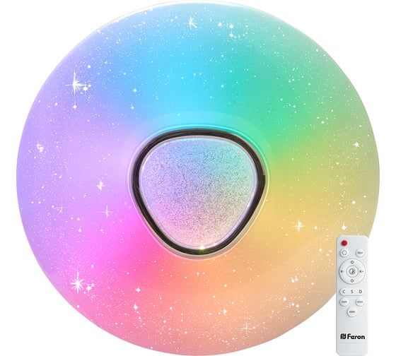 Светодиодный накладной управляемый светильник FERON AL5777 RAINBOW 60W RGB + CCT 3000К-6000K 41917 1