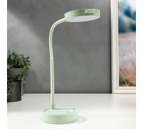 Настольная лампа RISALUX сенсорная 1523/1GR 30хLED 3Вт АКБ USB 2 режима зеленый 10х10х41 см 5378687