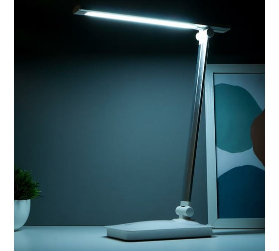 Настольная лампа RISALUX сенсорная 16097/1SL LED 4Вт USB боло-серебристый 28,5х10,3х37,5 см 5091618