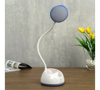 Настольная лампа RISALUX сенсорная 23777/1 LED 8Вт USB АКБ белый-сиреневый 13х13х37 см 4734800