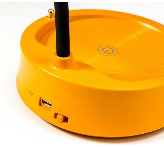 Настольная лампа RISALUX с диммером 16299/1YL LED 4Вт USB АКБ 3000-6000К желтый 12,3х12,3х37 см 5448908