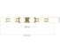 Светильник настенный ST-Luce золотистый/белый LED 1х12W 4000K ST luce SL6610.201.06 5