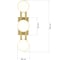 Светильник настенный ST-Luce золотистый/белый LED 1х6W 4000K ST luce SL6610.201.03 5
