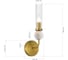 Светильник настенный ST-Luce латунь/прозрачный E1х40W ST luce SL1244.301.01 4