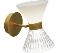 Светильник настенный ST LUCE латунь/прозрачный, белый, латунь G9 LED 2*5W SL2004.301.02