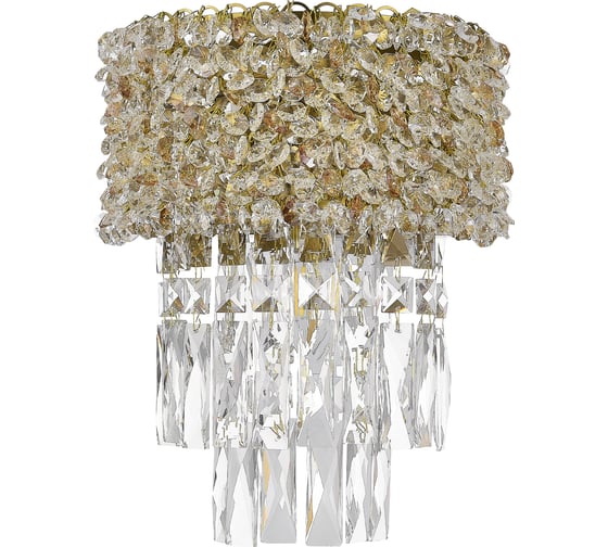 Светильник настенный ST LUCE Латунь/Прозрачный, Янтарный E14 2*60W SL1637.301.02 1