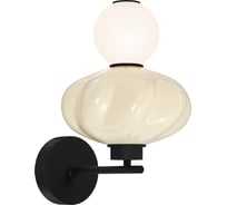 Светильник настенный ST LUCE черный/желтый, опаловый LED 1*8W 3000K SL6134.411.01