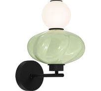 Светильник настенный ST LUCE черный/зелёный, опаловый LED 1*8W 3000K SL6134.401.01