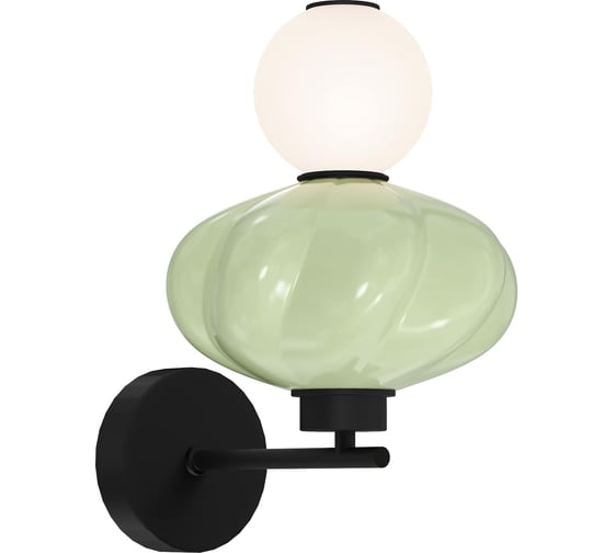Светильник настенный ST LUCE черный/зелёный, опаловый LED 1*8W 3000K SL6134.401.01 1